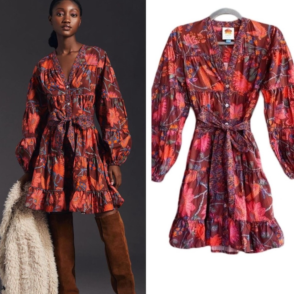Farm Rio Button-Front Dress - NWOT